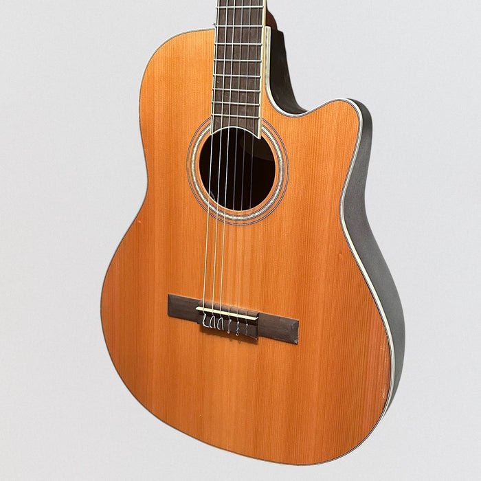 Ovation CS24C Celebrity Traditional Mid-Depth Nylon-String Classical Acoustic Electric Guitar - Natural
