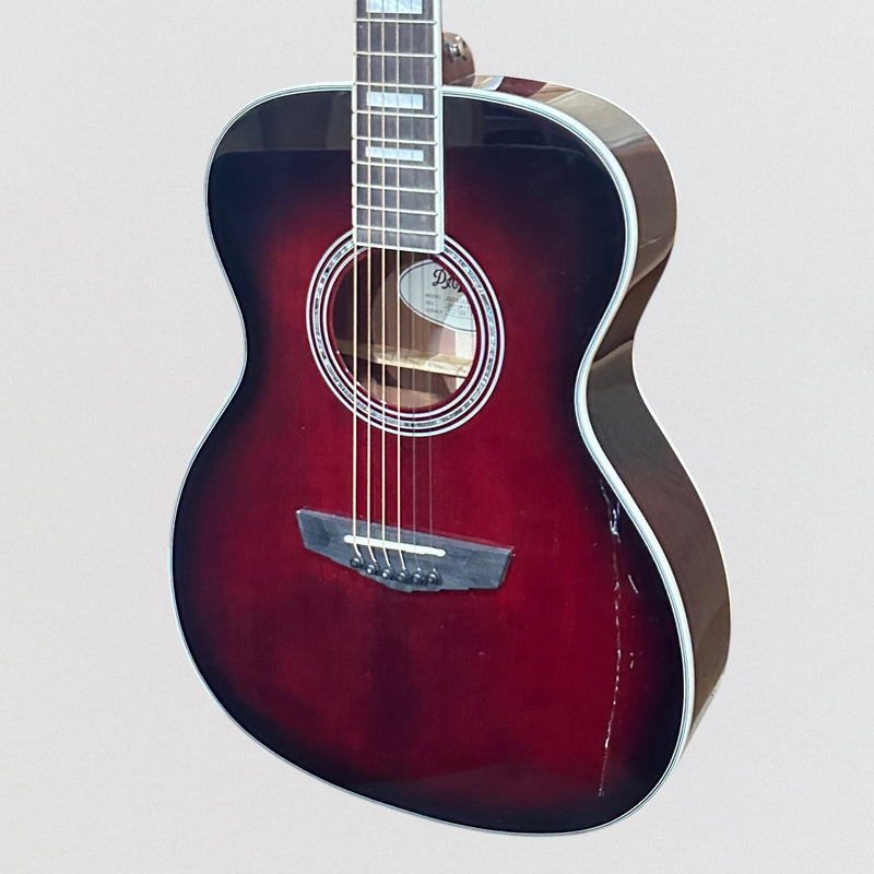 D'Angelico Premier Tammany Orchestra Acoustic-Electric Guitar - Trans Black Cherry Burst