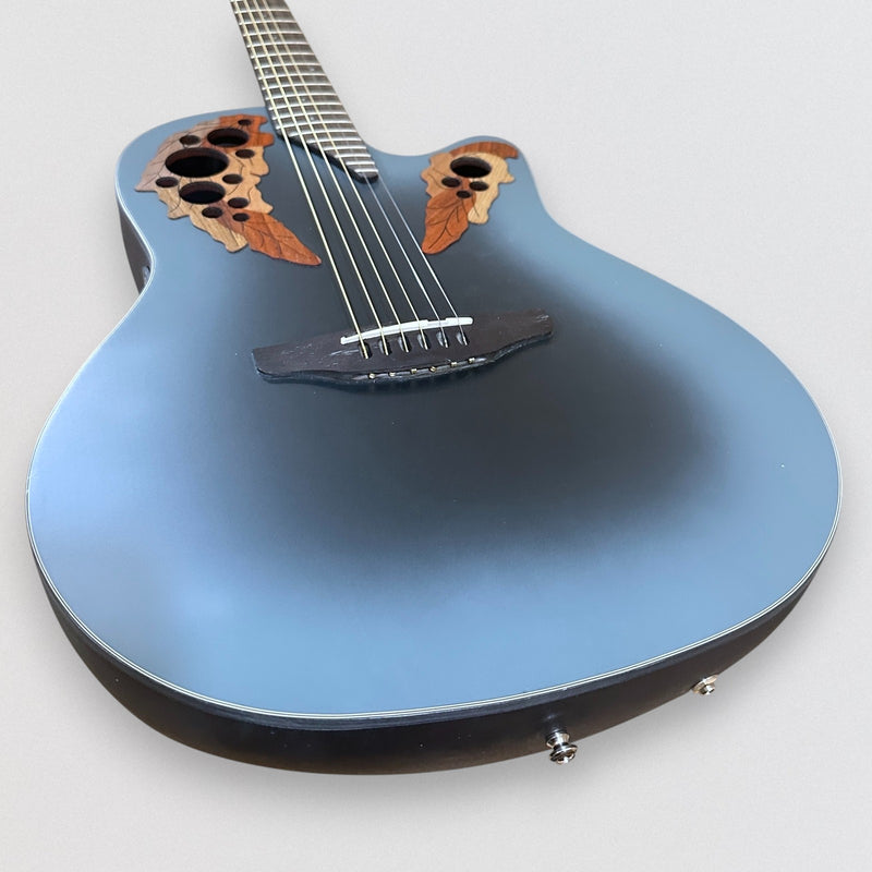 Ovation CE44 Celebrity Series Elite Mid-Depth Acoustic Electric Guitar - Reverse Blue Burst