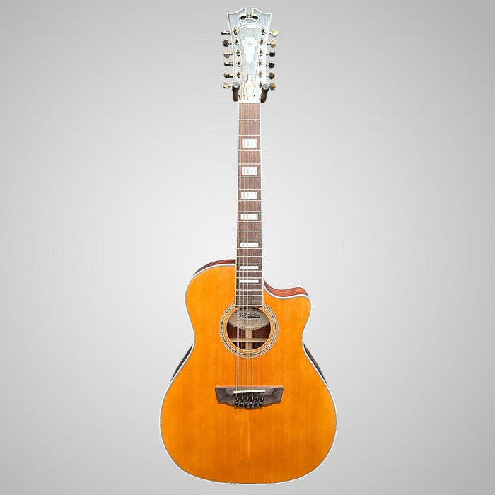 D'Angelico Premier Series Fulton Cutaway Grand Auditorium 12-string Acoustic-Electric Guitar - Natural