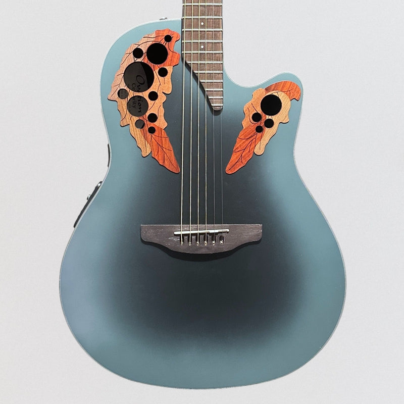 Ovation CE44 Celebrity Series Elite Mid-Depth Acoustic Electric Guitar - Reverse Blue Burst