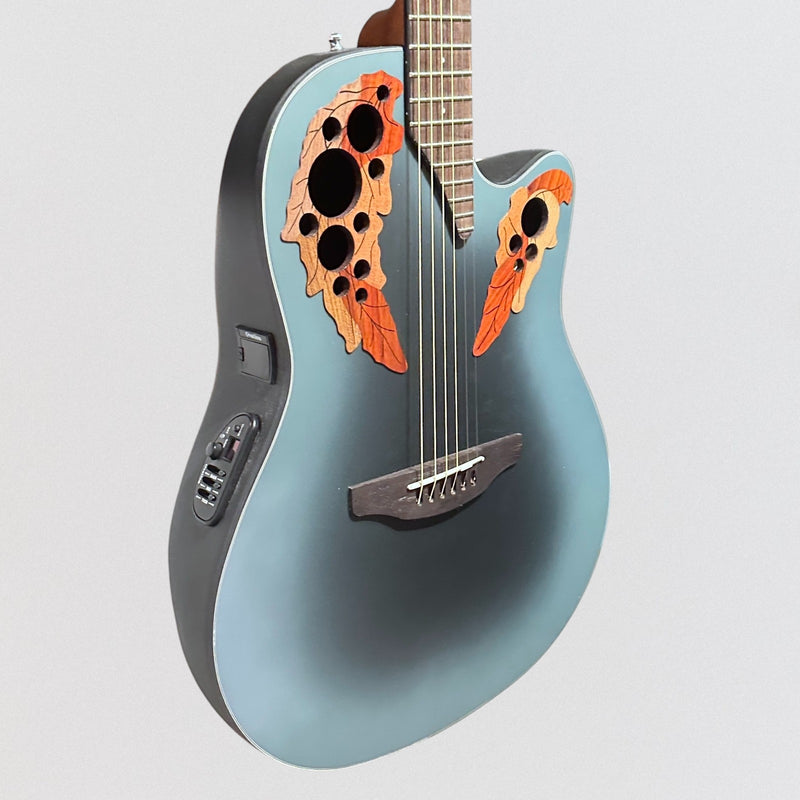 Ovation CE44 Celebrity Series Elite Mid-Depth Acoustic Electric Guitar - Reverse Blue Burst