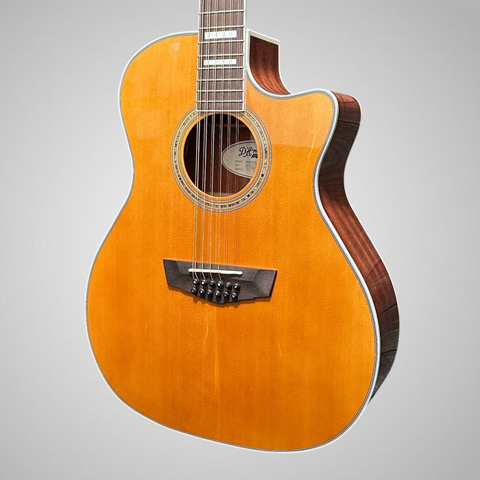 D'Angelico Premier Series Fulton Cutaway Grand Auditorium 12-string Acoustic-Electric Guitar - Natural