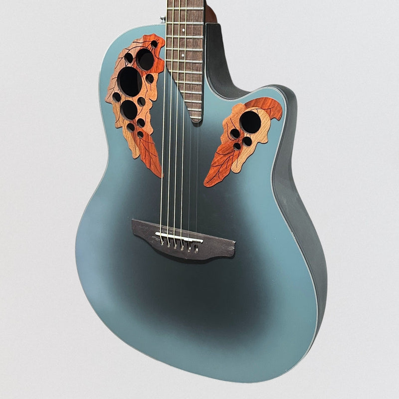 Ovation CE44 Celebrity Series Elite Mid-Depth Acoustic Electric Guitar - Reverse Blue Burst