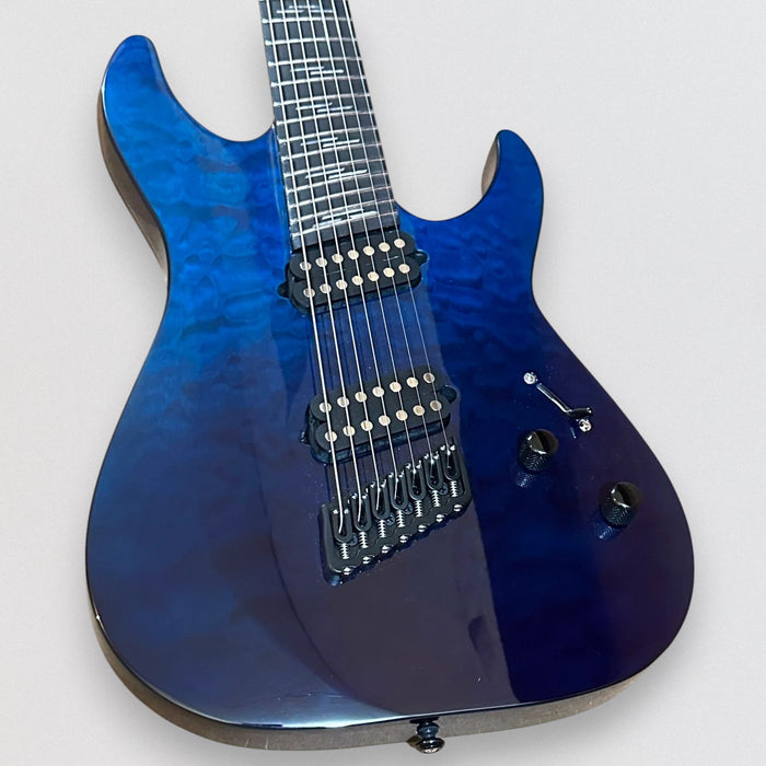 Schecter Reaper-7 Elite Multiscale 7 String Electric Guitar - Deep Ocean Blue