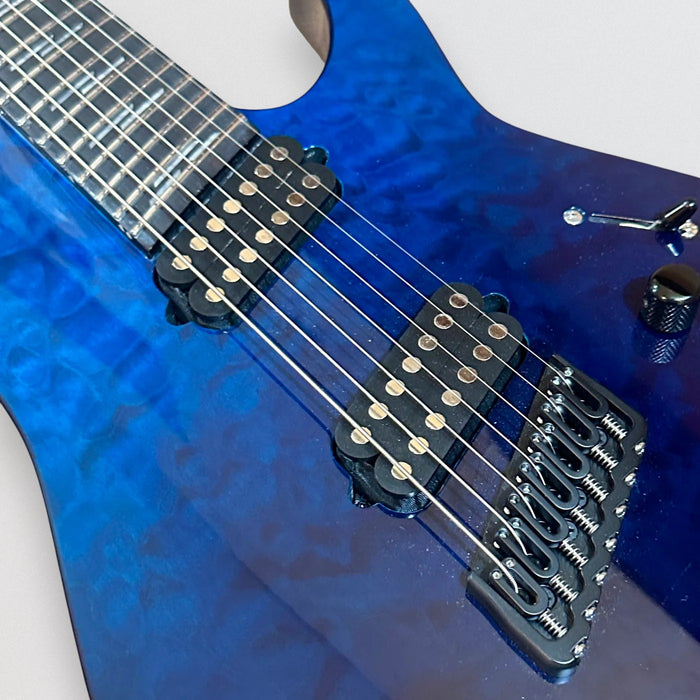 Schecter Reaper-7 Elite Multiscale 7 String Electric Guitar - Deep Ocean Blue