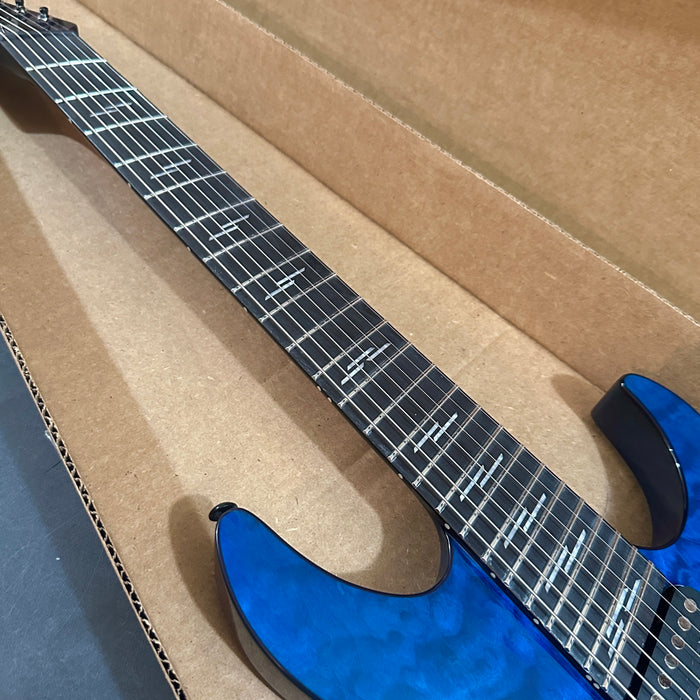 Schecter Reaper-7 Elite Multiscale 7 String Electric Guitar - Deep Ocean Blue