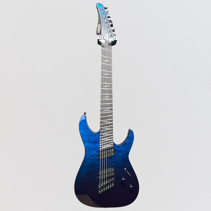 Schecter Reaper-7 Elite Multiscale 7 String Electric Guitar - Deep Ocean Blue