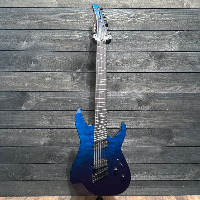 Schecter Reaper-7 Elite Multiscale 7 String Electric Guitar - Deep Ocean Blue