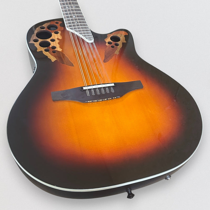 Ovation 2758AX-NEB-G Pro Series Standard Elite Deep Contour 12-String Acoustic Electric Guitar - New England Burst