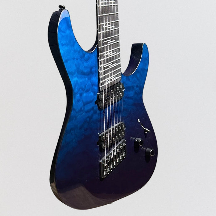 Schecter Reaper-7 Elite Multiscale 7 String Electric Guitar - Deep Ocean Blue