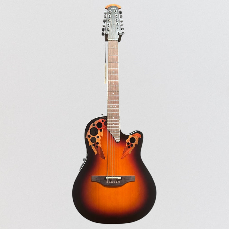 Ovation 2758AX-NEB-G Pro Series Standard Elite Deep Contour 12-String Acoustic Electric Guitar - New England Burst