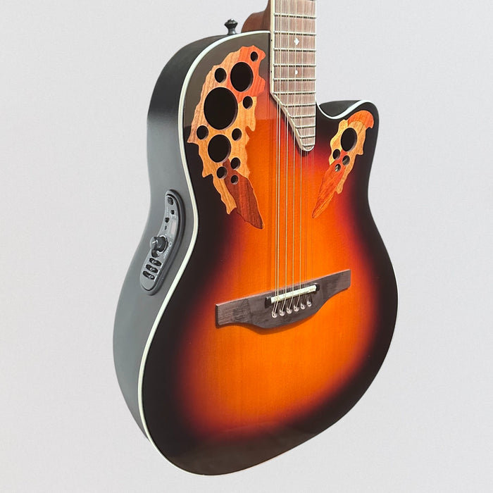 Ovation 2758AX-NEB-G Pro Series Standard Elite Deep Contour 12-String Acoustic Electric Guitar - New England Burst