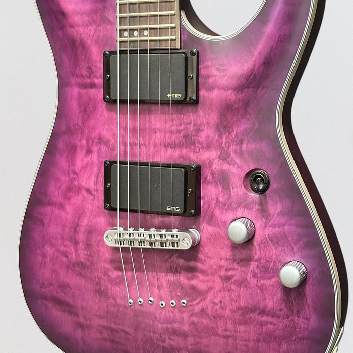 Schecter C-1 Platinum Electric Guitar - Purple Burst