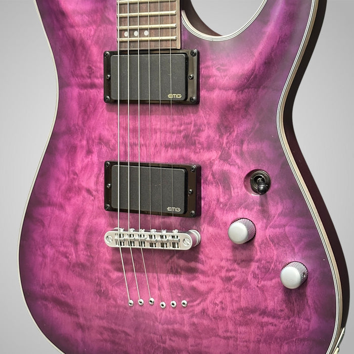 Schecter C-1 Platinum Electric Guitar - Purple Burst