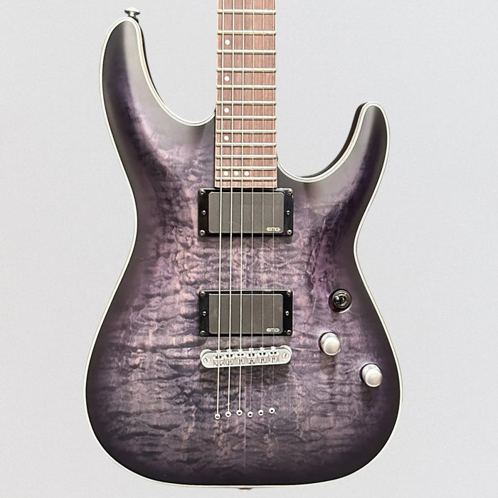 Schecter C-1 Platinum Electric Guitar - See-Thru Black Satin