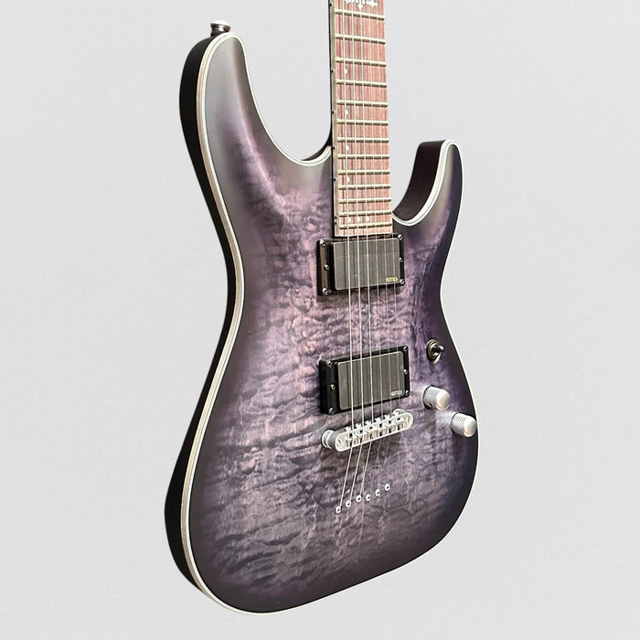 Schecter C-1 Platinum Electric Guitar - See-Thru Black Satin