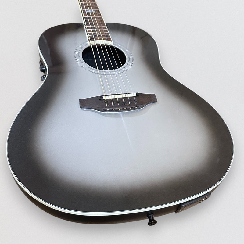 Ovation 1516 Ultra Series Mid-Depth Acoustic-Electric Guitar - Silver Shadow