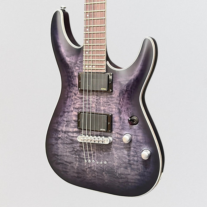 Schecter C-1 Platinum Electric Guitar - See-Thru Black Satin