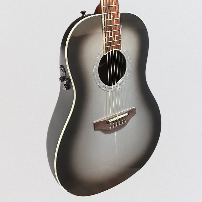 Ovation 1516 Ultra Series Mid-Depth Acoustic-Electric Guitar - Silver Shadow