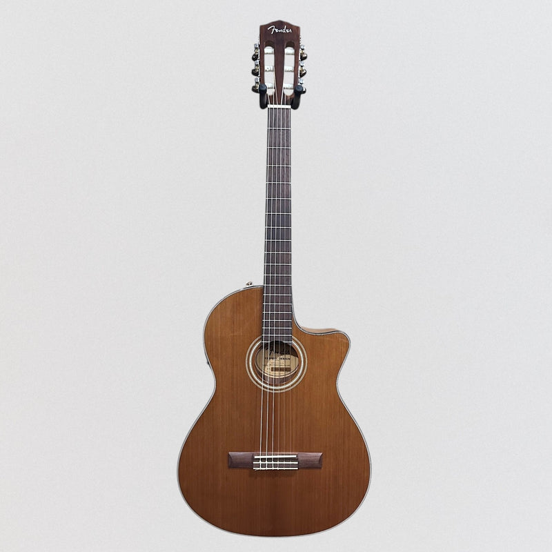 Fender CN-140SCE Thinline Concert Nylon String Acoustic Guitar w/ Case - Natural