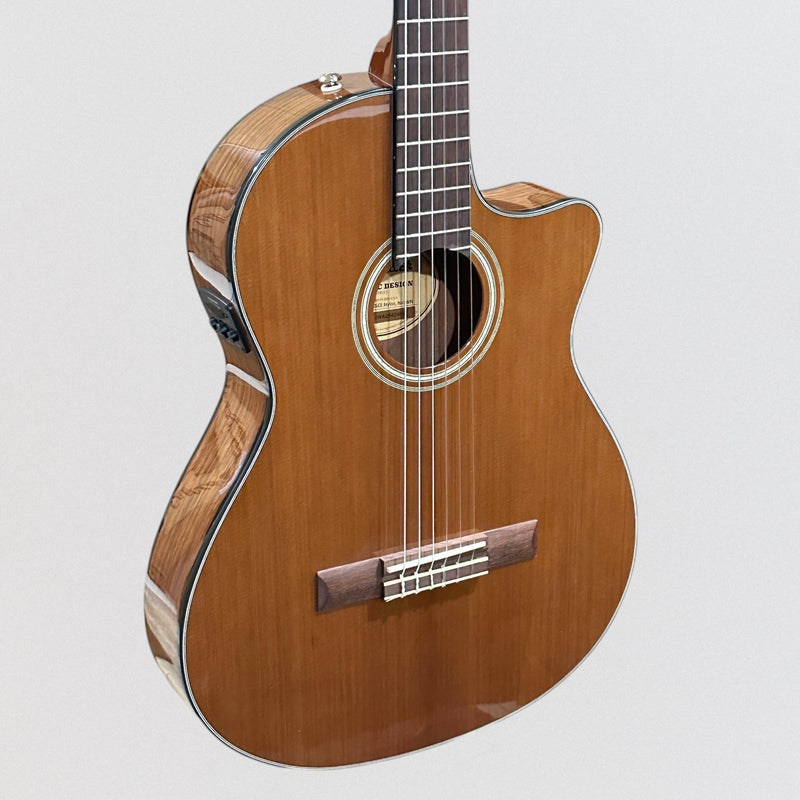 Fender CN-140SCE Thinline Concert Nylon String Acoustic Guitar w/ Case - Natural
