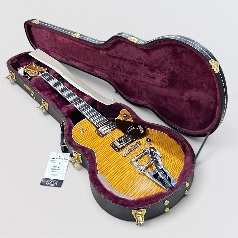Gretsch G6134TFM-NH Nigel Hendroff Signature Penguin Electric Guitar - Amber Flame