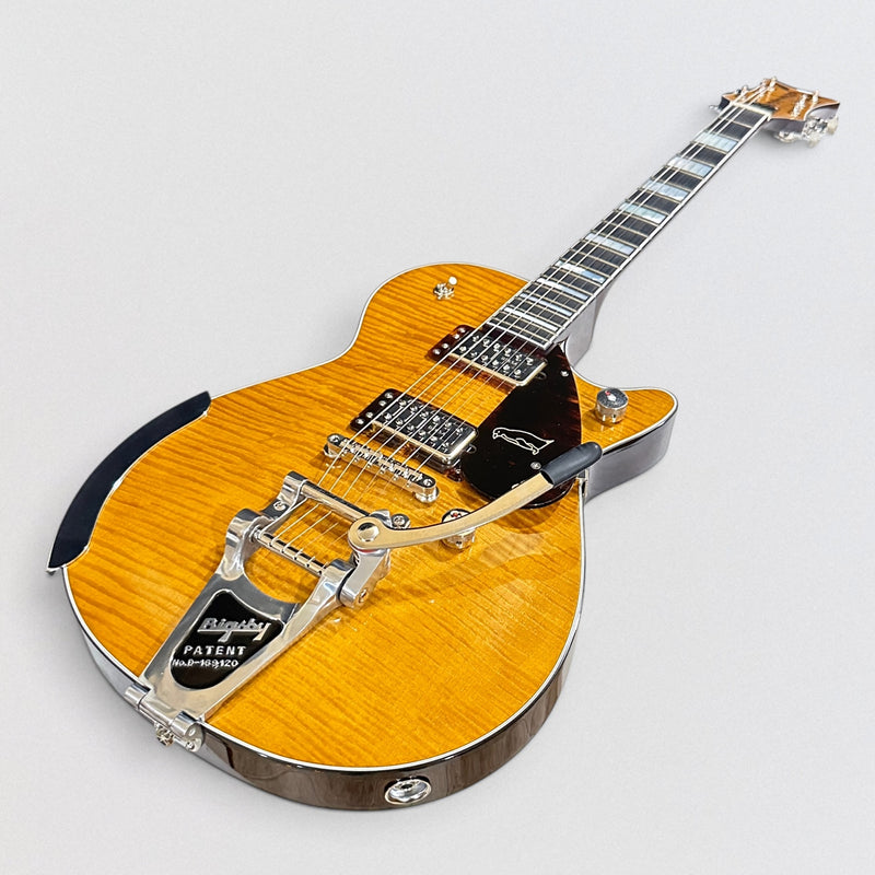 Gretsch G6134TFM-NH Nigel Hendroff Signature Penguin Electric Guitar - Amber Flame
