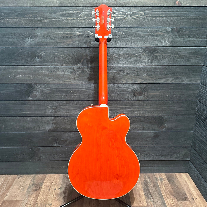 Gretsch G2420 LH Left Handed Streamliner Hollow Body Electric Guitar - Orange Stain