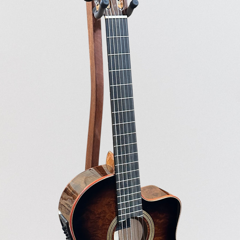 Cordoba Fusion 12 Exotic Top Nylon-String Classical Acoustic-Electric Guitar Brown Sugar Burst