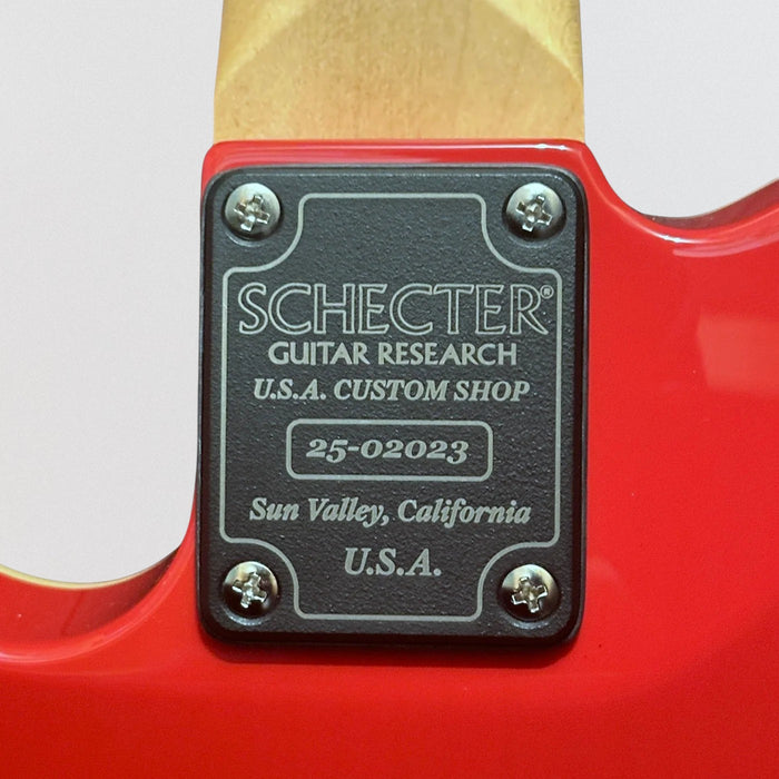 Schecter USA Custom Shop PT SS Electric Guitar (Mark Knopfler Spec)- Dakota Red