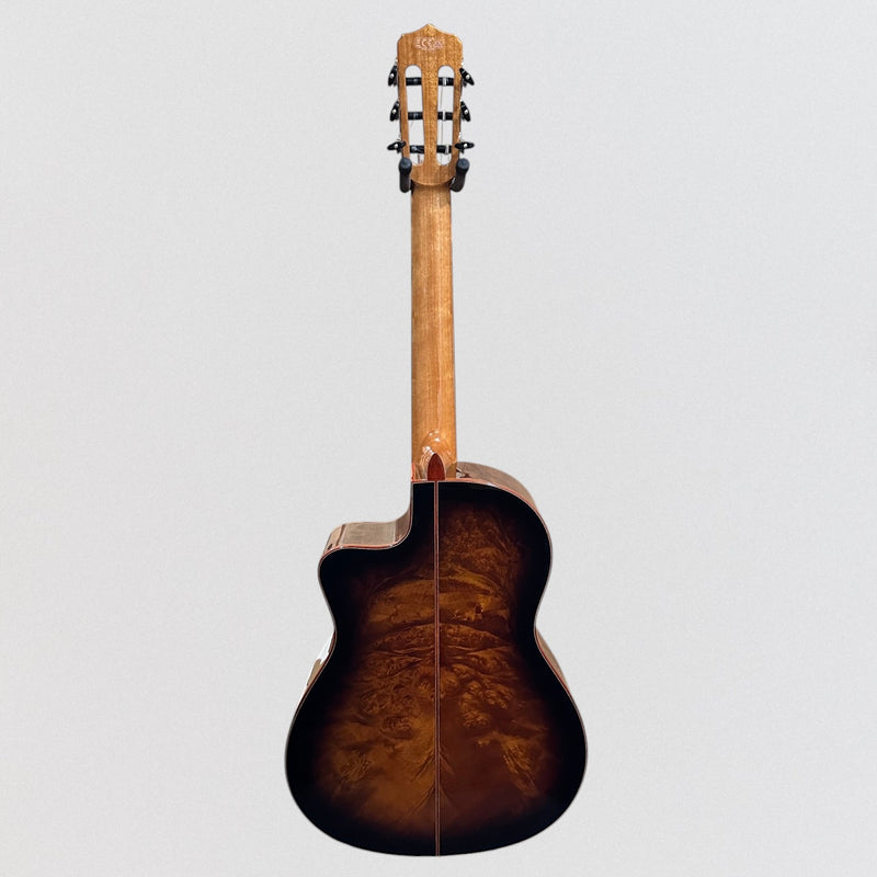 Cordoba Fusion 12 Exotic Top Nylon-String Classical Acoustic-Electric Guitar Brown Sugar Burst