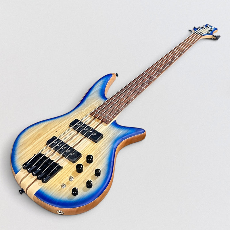 Jackson Pro Series Spectra SBA V 5 String Electric Bass Guitar - Blue Burst