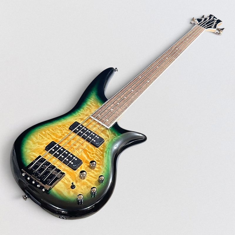 Jackson JS Series Spectra Bass JS3QV 5-String Electric Bass Guitar - Alien Burst