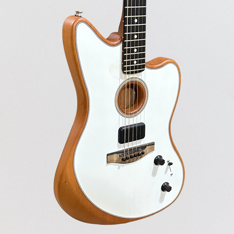 Fender American Acoustasonic Jazzmaster Acoustic-Electric Guitar - Arctic White