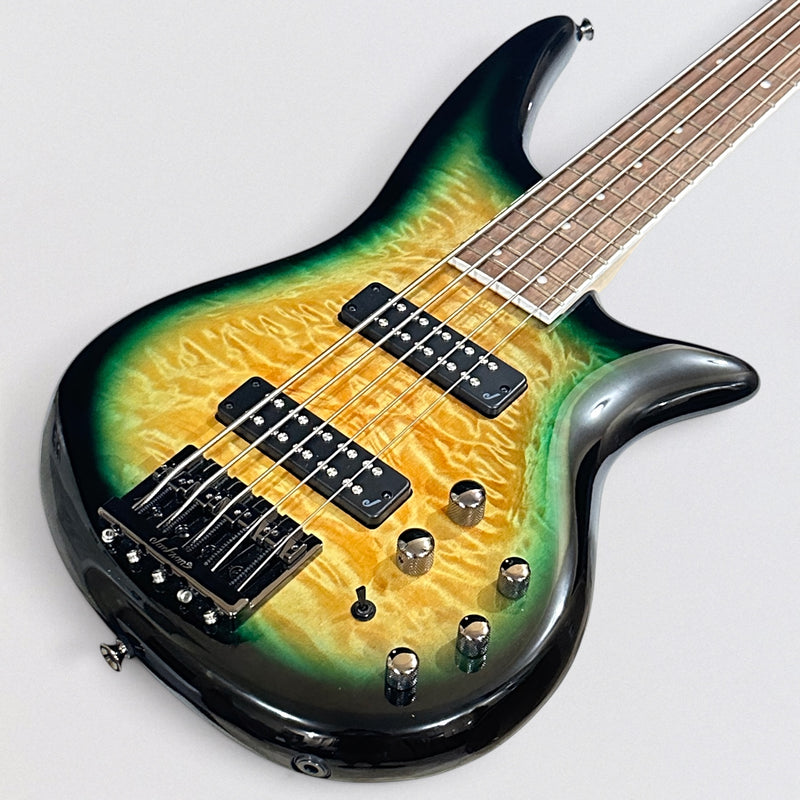 Jackson JS Series Spectra Bass JS3QV 5-String Electric Bass Guitar - Alien Burst