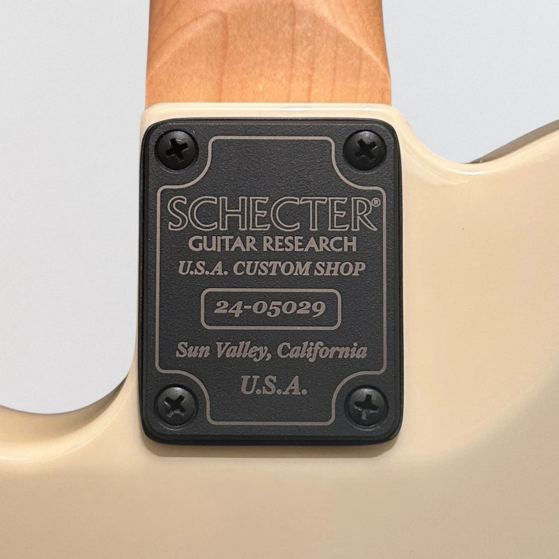 Schecter USA Custom Shop PT HH Electric Guitar - Vintage White