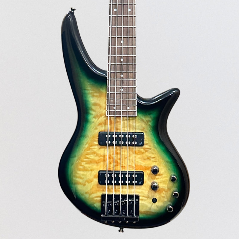 Jackson JS Series Spectra Bass JS3QV 5-String Electric Bass Guitar - Alien Burst