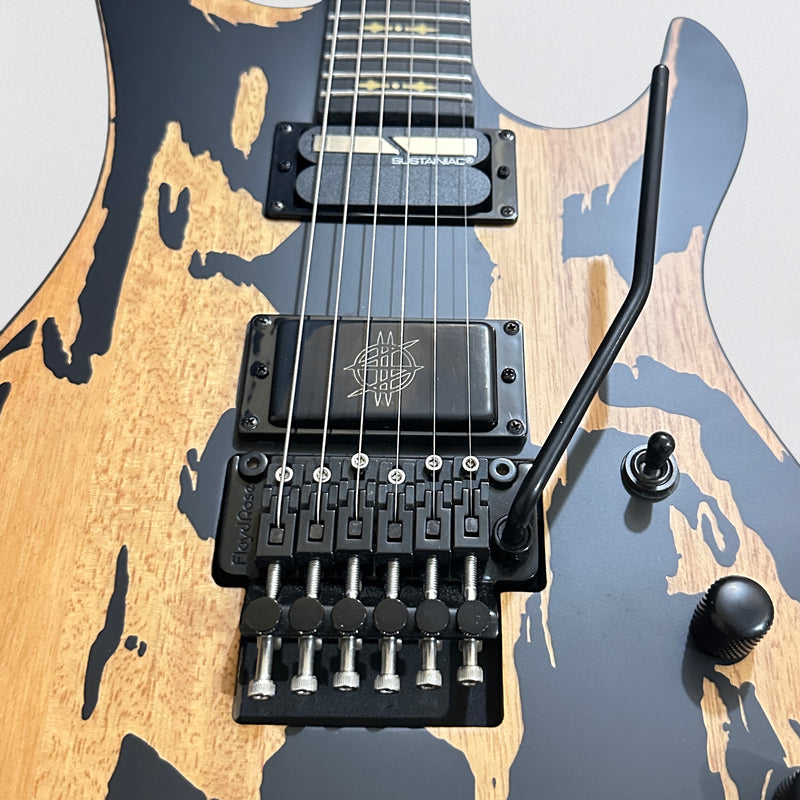 Schecter Synyster Gates Custom-S Relic Electric Guitar - Distressed Satin Black