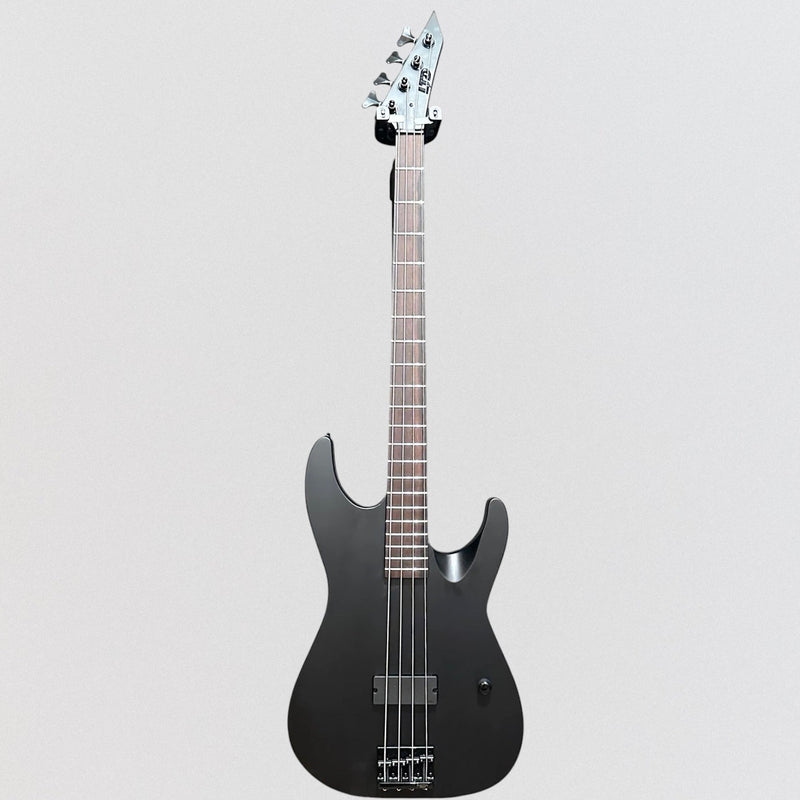 ESP LTD M-4 Black Metal 4 String Electric Bass Guitar - Satin Black