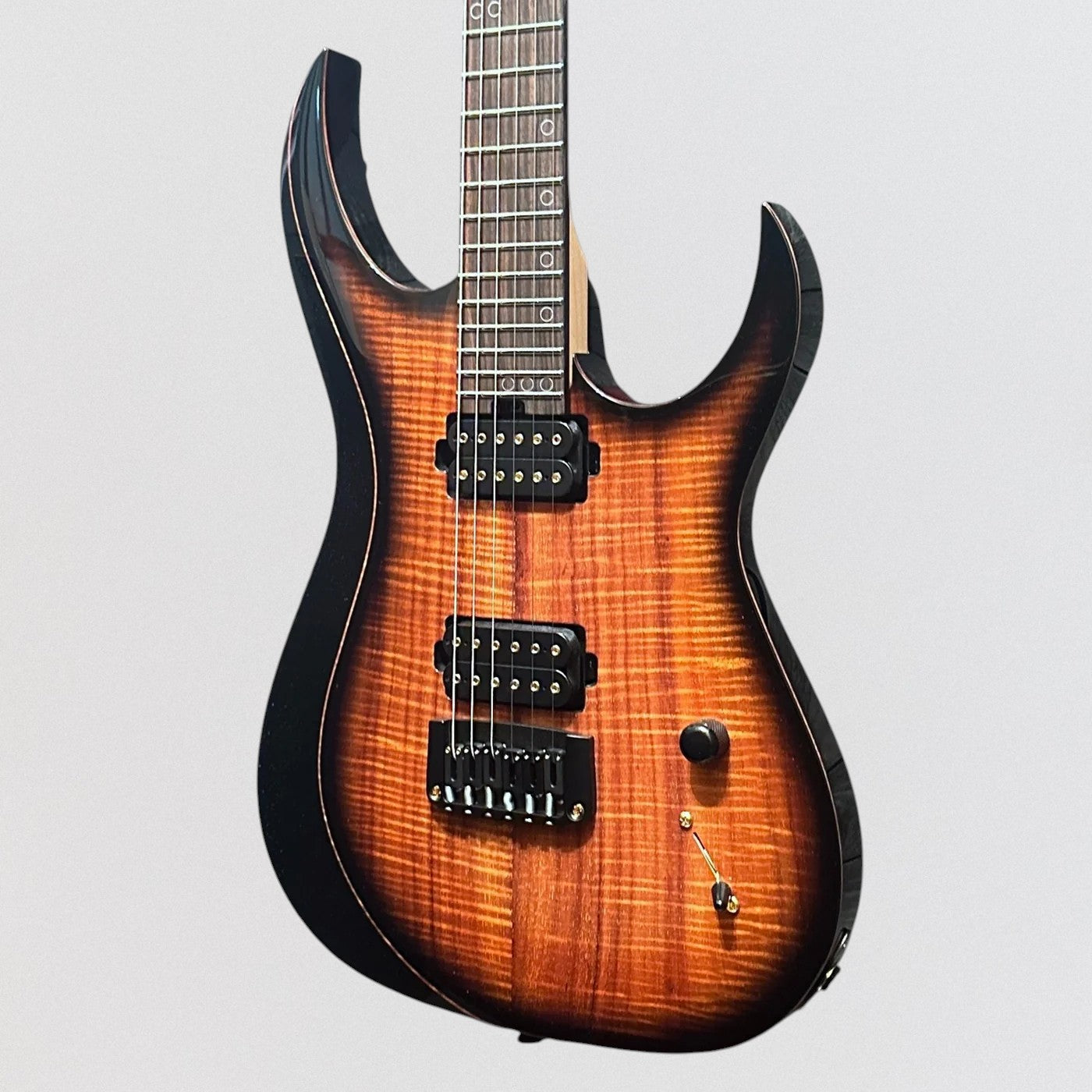 Schecter USA Custom Shop Sunset Extreme Exotic 6 Flamed Koa