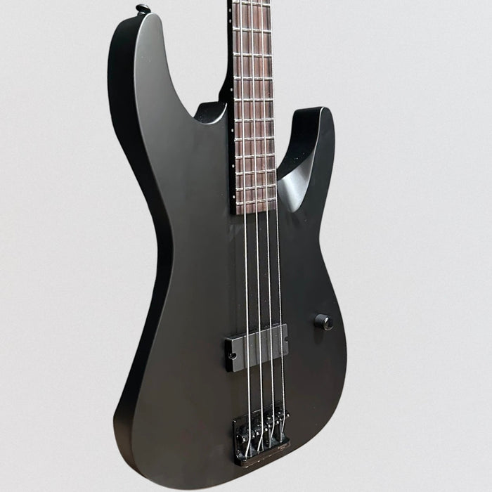 ESP LTD M-4 Black Metal 4 String Electric Bass Guitar - Satin Black