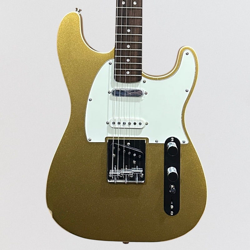 Fender Squier Paranormal Custom Nashville Stratocaster Electric Guitar - Aztec Gold