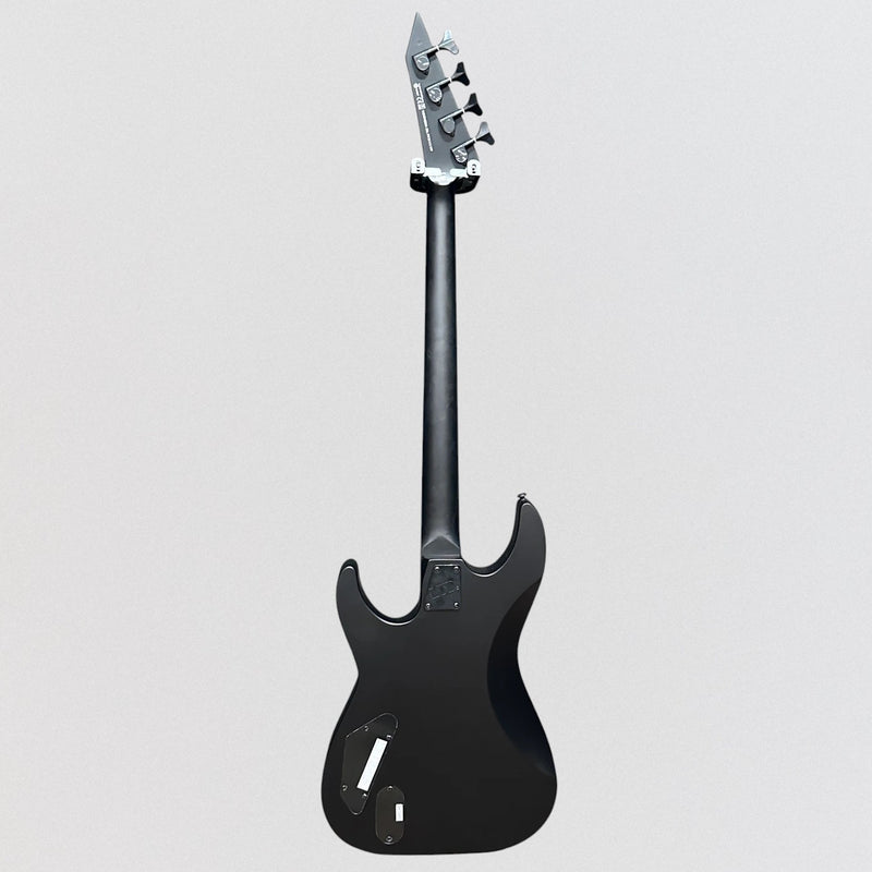 ESP LTD M-4 Black Metal 4 String Electric Bass Guitar - Satin Black
