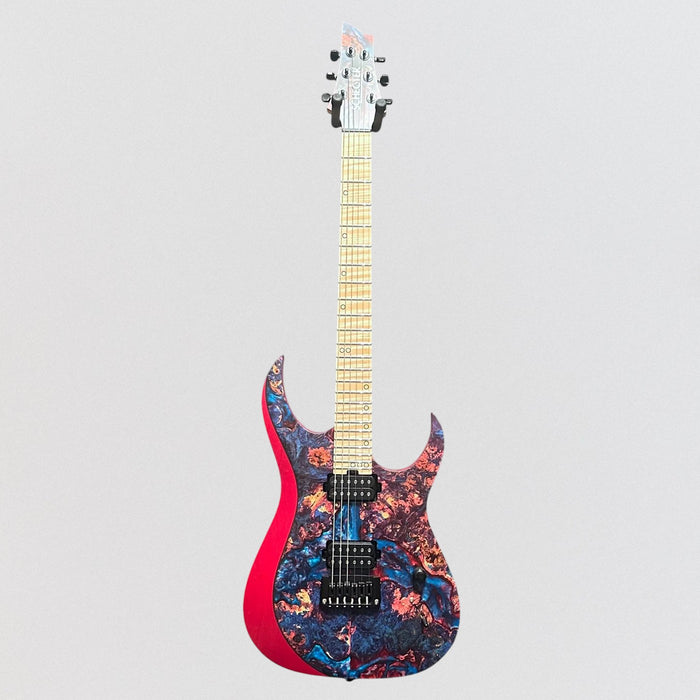 Schecter USA Custom Shop Sunset Extreme 6 Stabilized Top Electric Guitar - Blue/Red