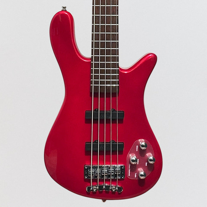 Warwick RockBass Streamer LX 5 String Electric Bass Guitar - Metallic Red High Polish