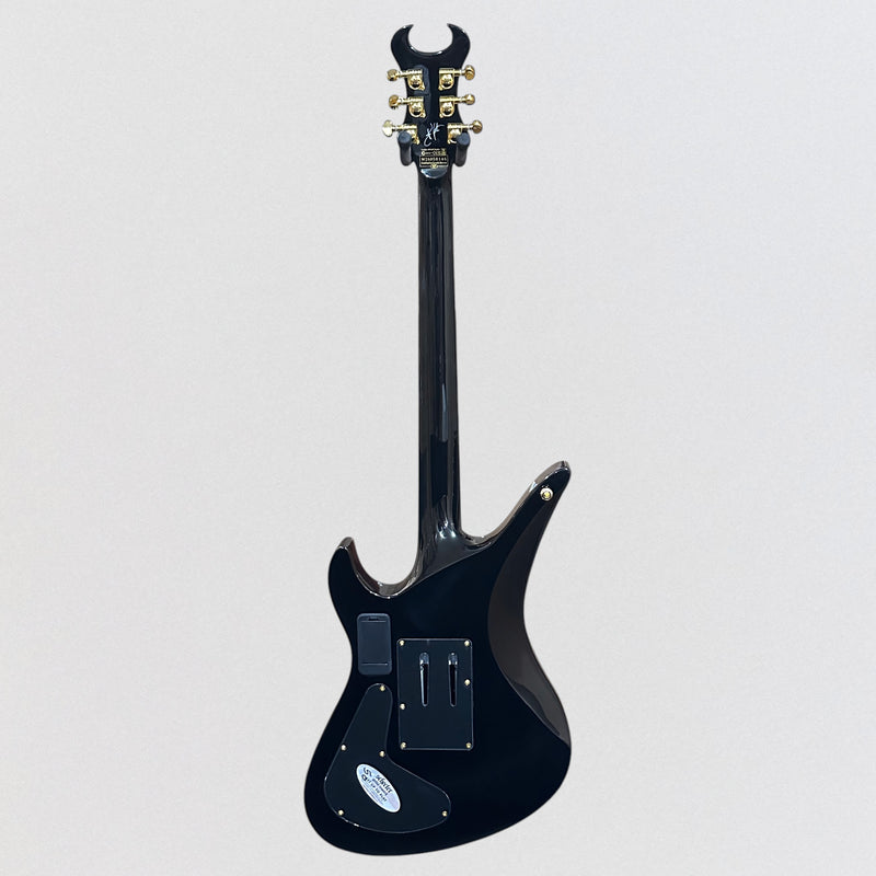 Schecter Synyster Gates Custom-S Electric Guitar - Black Gold Pinstripes