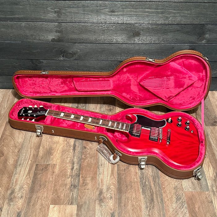 Epiphone 1961 Les Paul SG Standard Aged Sixties Cherry Electric Guitar w/ Case