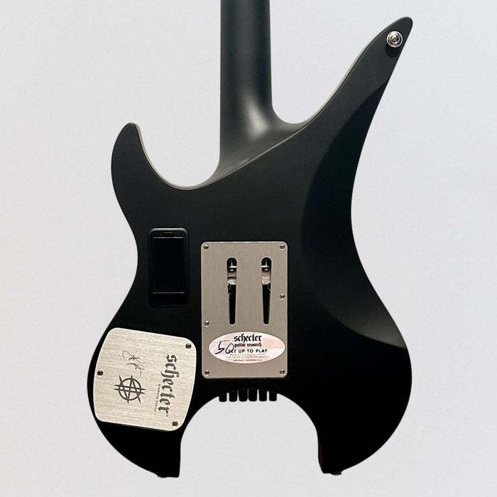 Schecter Synyster Gates Custom-6 TR-S Signature Headless Electric Guitar - Satin Black