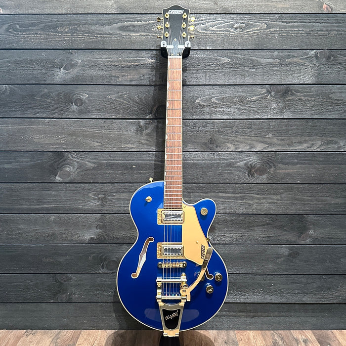 Gretsch G5655TG Electromatic Center Block Jr. Single-Cut Semi Hollow Body Electric Guitar - Azure Metallic